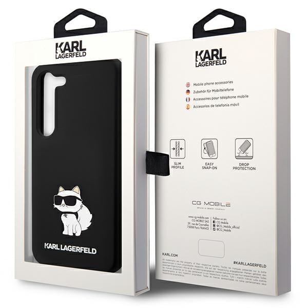Калъф за Samsung Galaxy S24 S921, Karl Lagerfeld, Silicone Choupette NFT, Черен