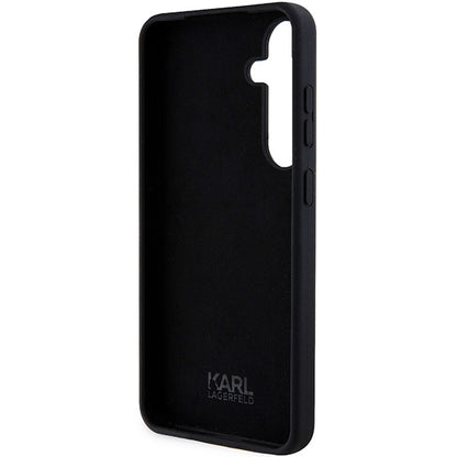 Case for Samsung Galaxy S24 S921, Karl Lagerfeld, Ikonik NFT Silicone, Black