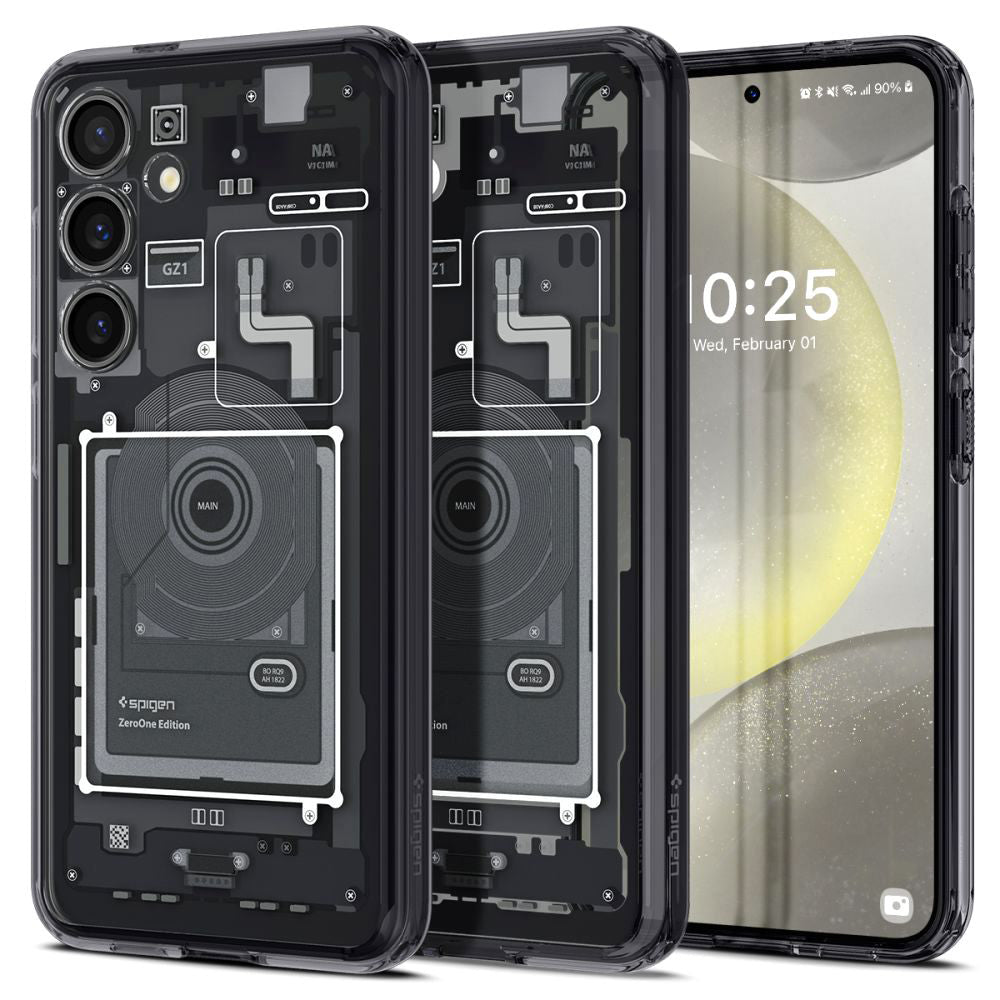 Калъф за Samsung Galaxy S24 S921, Spigen, Ultra Hybrid Zero One, Мат Черен ACS07350