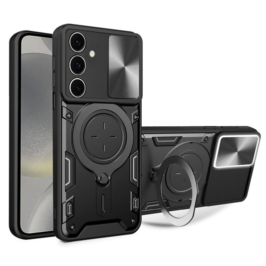 Калъф за Samsung Galaxy S24 S921, Techsuit, CamGuard Pro, Черен