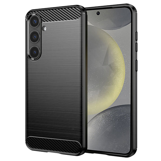 Калъф за Samsung Galaxy S24 S921, Techsuit, Карбон, Черен