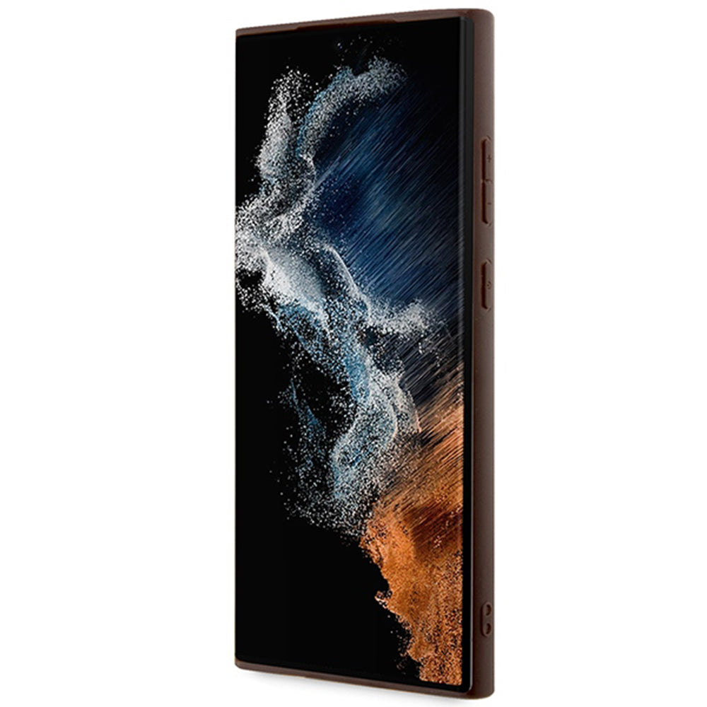 Калъф за Samsung Galaxy S24 Ultra S928, Guess, 4G Big Logo, Кафяв