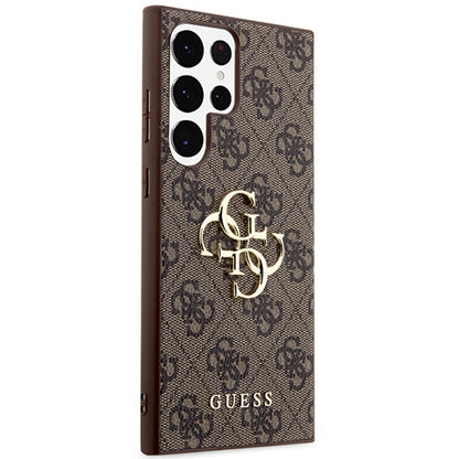 Калъф за Samsung Galaxy S24 Ultra S928, Guess, 4G Big Logo, Кафяв