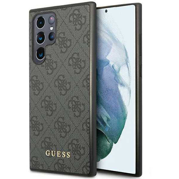 Калъф за Samsung Galaxy S24 Ultra S928, Guess, 4G Metal Gold Logo, Черен