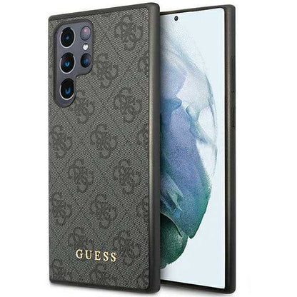 Калъф за Samsung Galaxy S24 Ultra S928, Guess, 4G Metal Gold Logo, Черен