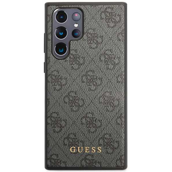 Калъф за Samsung Galaxy S24 Ultra S928, Guess, 4G Metal Gold Logo, Черен