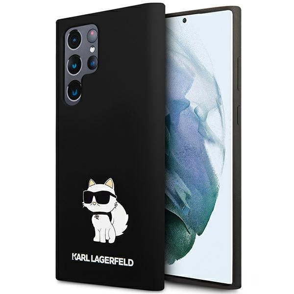 Калъф за Samsung Galaxy S24 Ultra S928, Karl Lagerfeld, Silicone Choupette NFT, черен