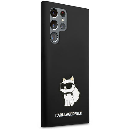 Калъф за Samsung Galaxy S24 Ultra S928, Karl Lagerfeld, Silicone Choupette NFT, черен