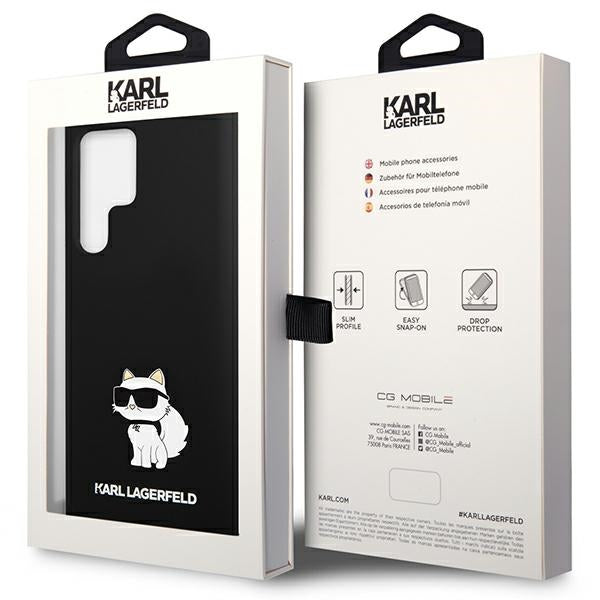 Калъф за Samsung Galaxy S24 Ultra S928, Karl Lagerfeld, Silicone Choupette NFT, черен