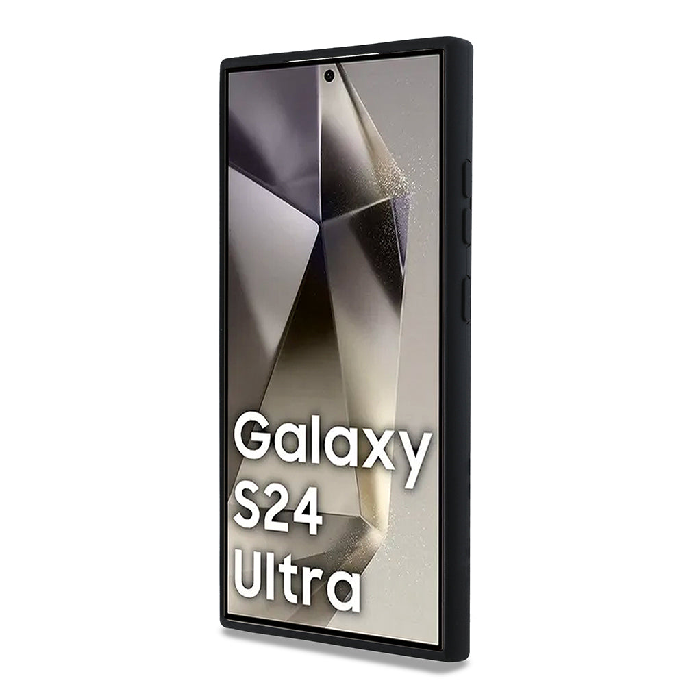 Калъф за Samsung Galaxy S24 Ultra S928, Karl Lagerfeld, Silicone Choupette Metal, Черен