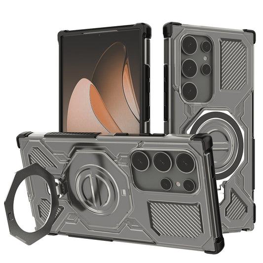 Калъф за Samsung Galaxy S24 Ultra S928, Techsuit, Carbon Shield Pro, опушен
