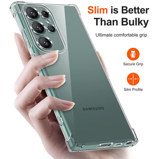 Калъф за Samsung Galaxy S24 Ultra S928, Techsuit, противоударен прозрачен, прозрачен