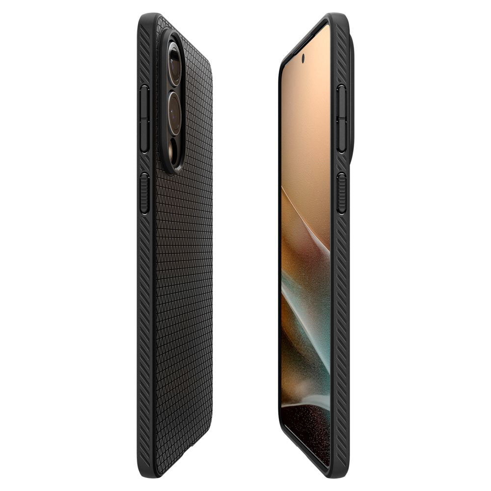 Калъф за Samsung Galaxy S25 Edge S937, Spigen, Liquid Air, Мат Черен ACS09420