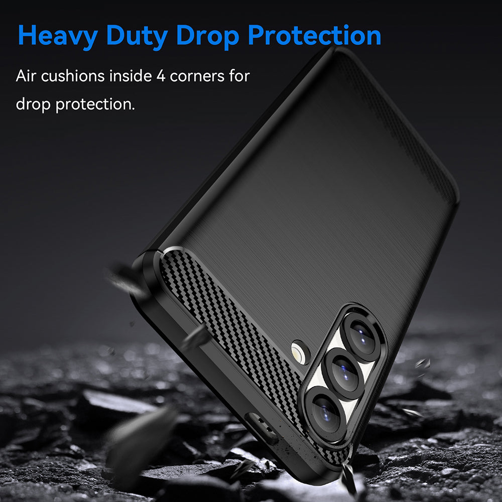Калъф за Samsung Galaxy S25 Edge S937, Techsuit, Карбон, Черен