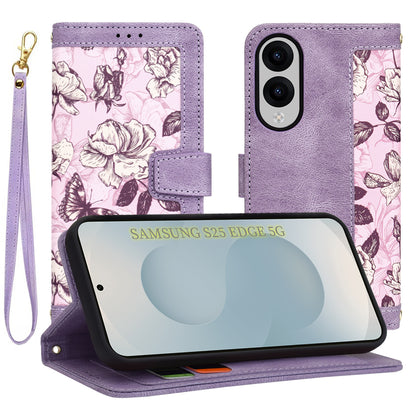 Калъф за Samsung Galaxy S25 Edge S937, Techsuit, FlipCraft, Лилав
