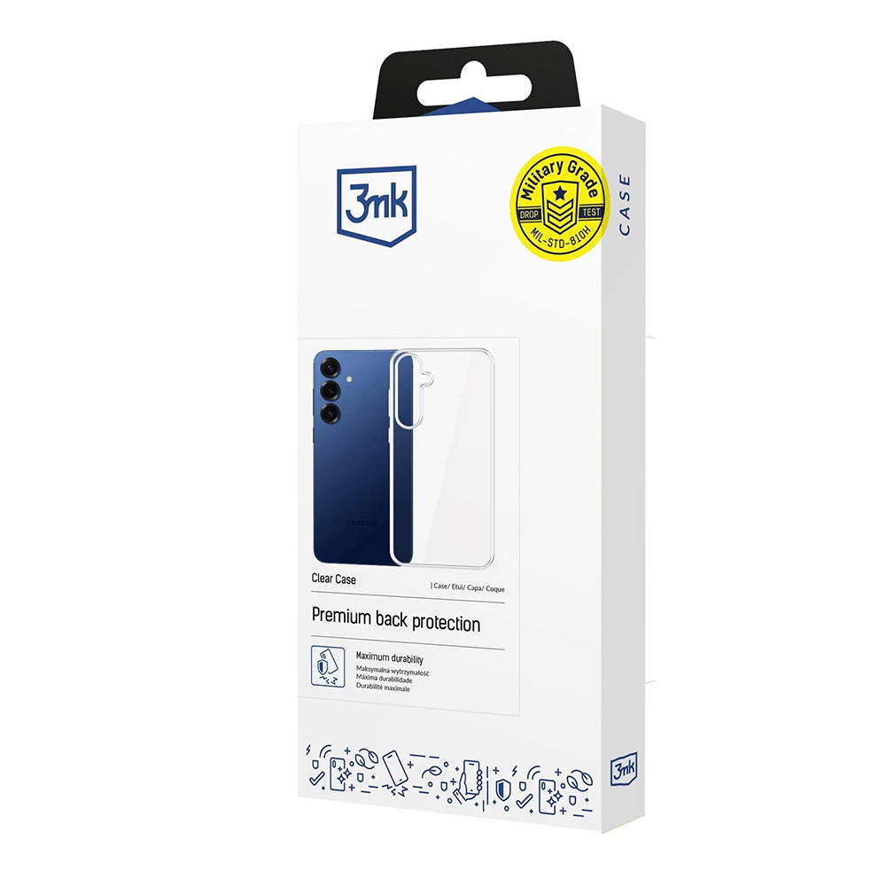 Case for Samsung Galaxy S25 FE, 3MK, Clear, Transparent