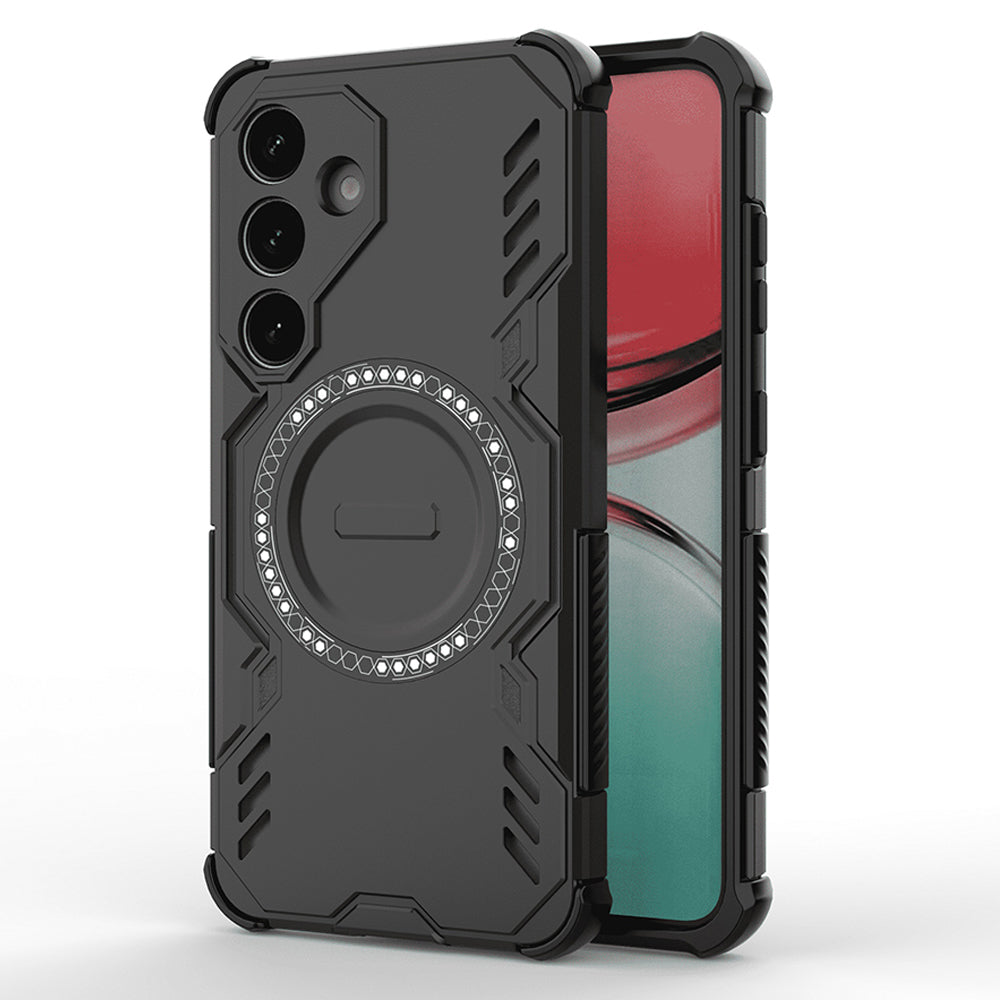 MagSafe Case for Samsung Galaxy S25 FE, Techsuit, ArmorMag, Black