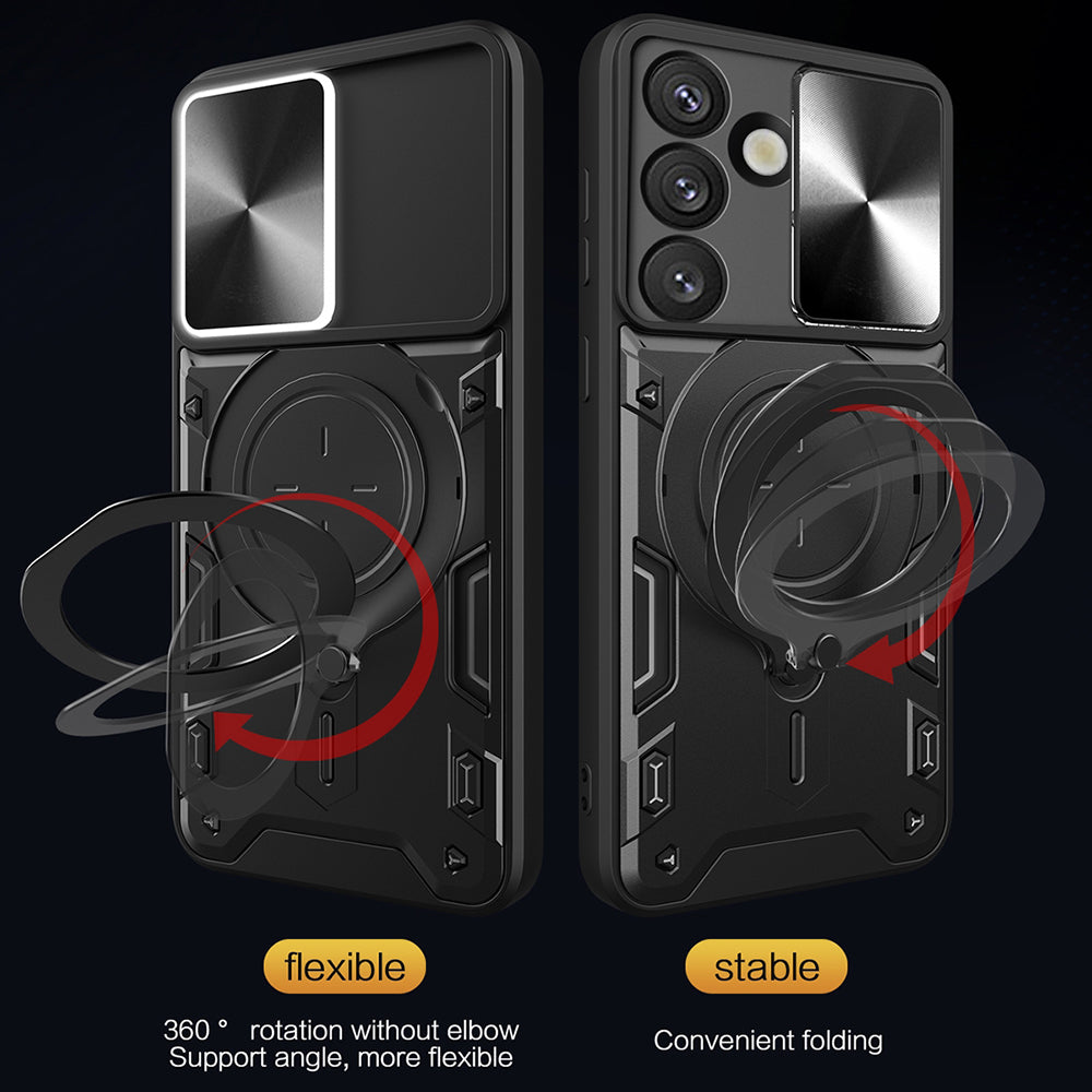 Калъф за Samsung Galaxy S25 FE, Techsuit, CamGuard Pro, Син