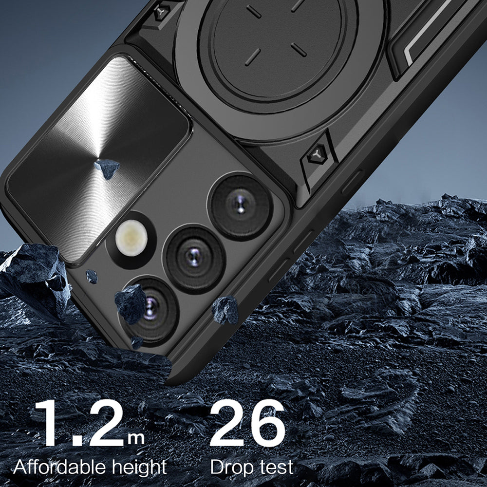 Калъф за Samsung Galaxy S25 FE, Techsuit, CamGuard Pro, Син