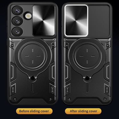 Калъф за Samsung Galaxy S25 FE, Techsuit, CamGuard Pro, Син