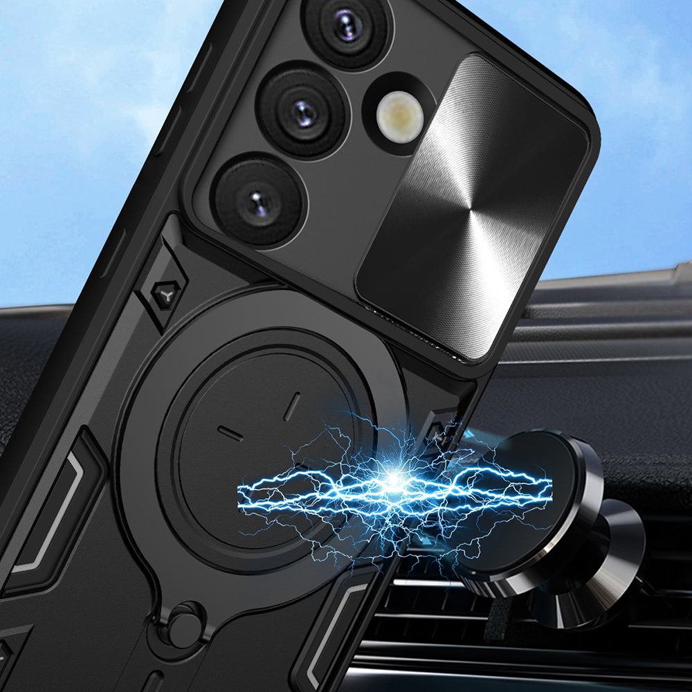 Калъф за Samsung Galaxy S25 FE, Techsuit, CamGuard Pro, Син