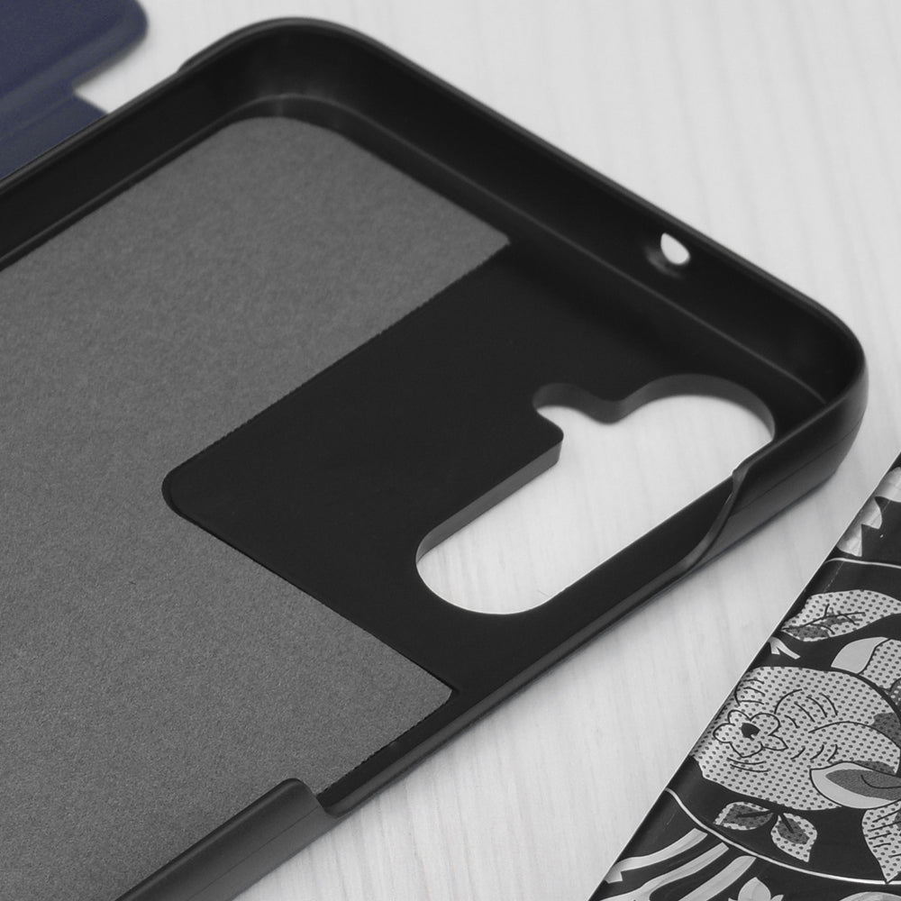 Калъф за Samsung Galaxy S25 FE, Techsuit, eFold, Син