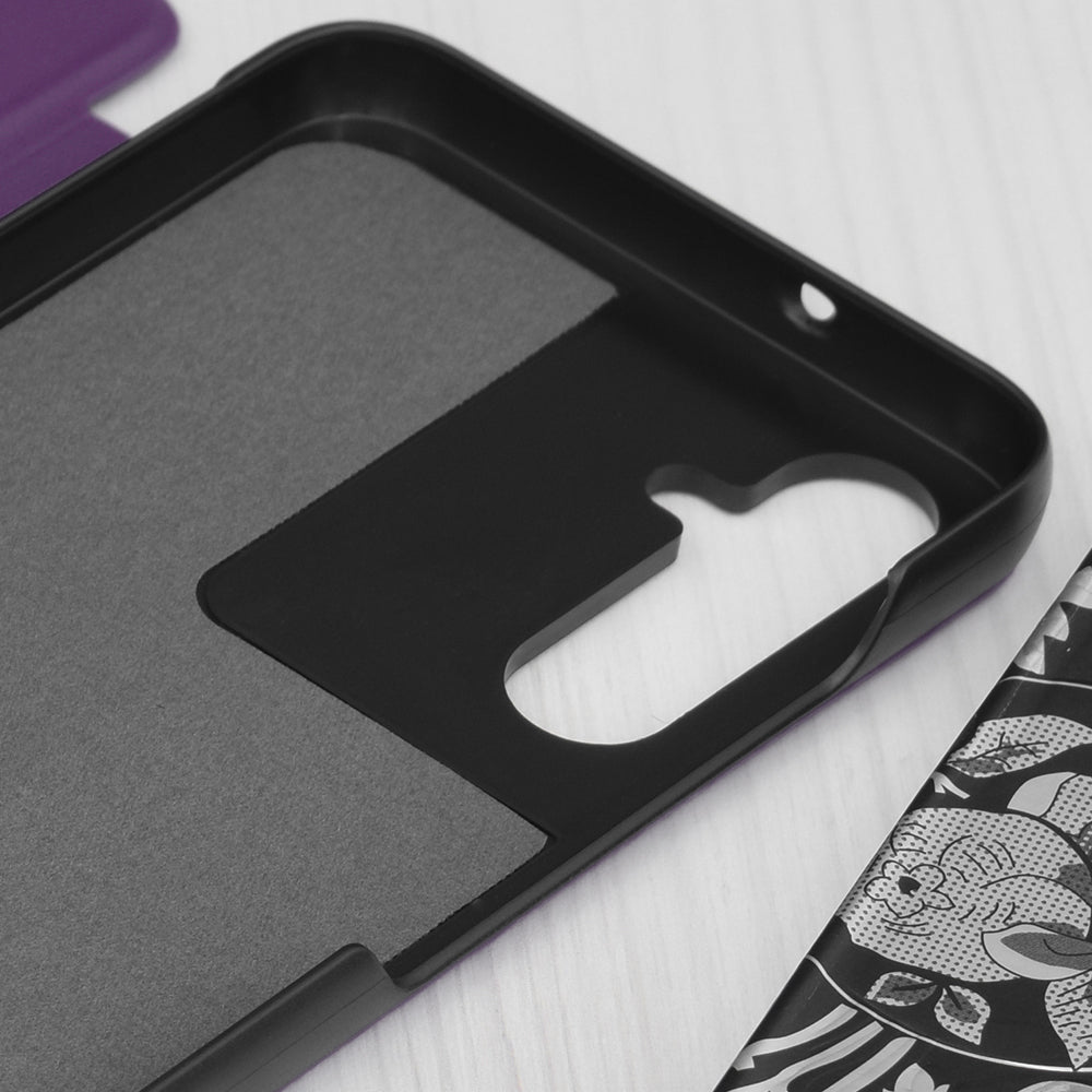 Калъф за Samsung Galaxy S25 FE, Techsuit, eFold, Лилав