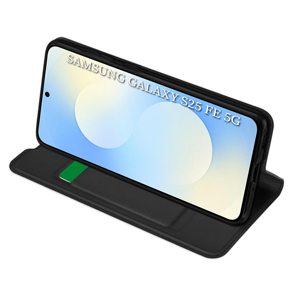 Калъф за Samsung Galaxy S25 FE, Techsuit, Magskin Book, Черен
