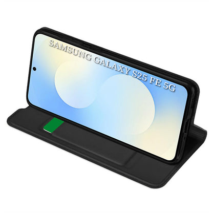 Калъф за Samsung Galaxy S25 FE, Techsuit, Magskin Book, Черен