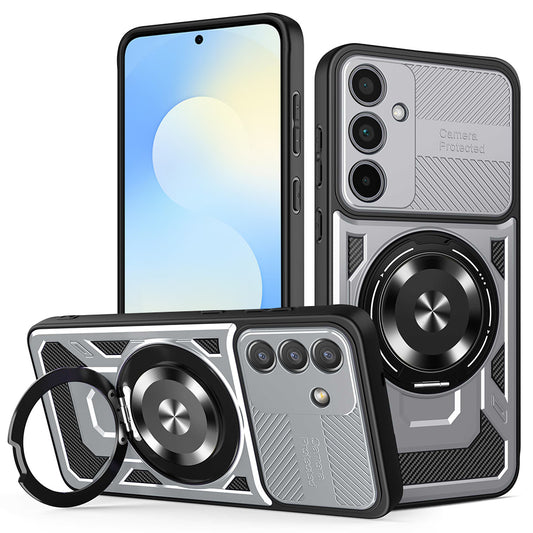 Калъф за Samsung Galaxy S25 FE, Techsuit, RuggedCam, Сив