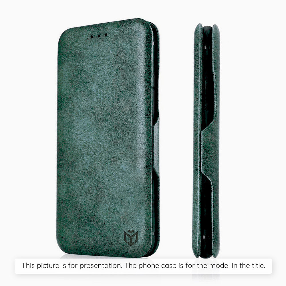 Калъф за Samsung Galaxy S25 FE, Techsuit, Safe Wallet Plus, Зелен