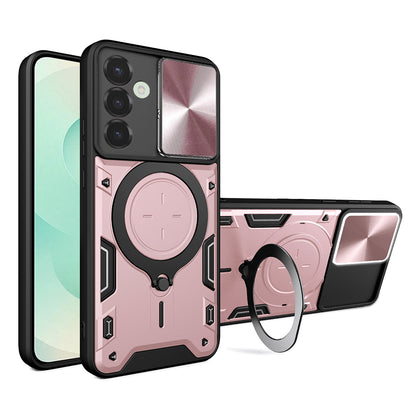 Калъф за Samsung Galaxy S25+ S936, Techsuit, CamGuard Pro, Розово злато