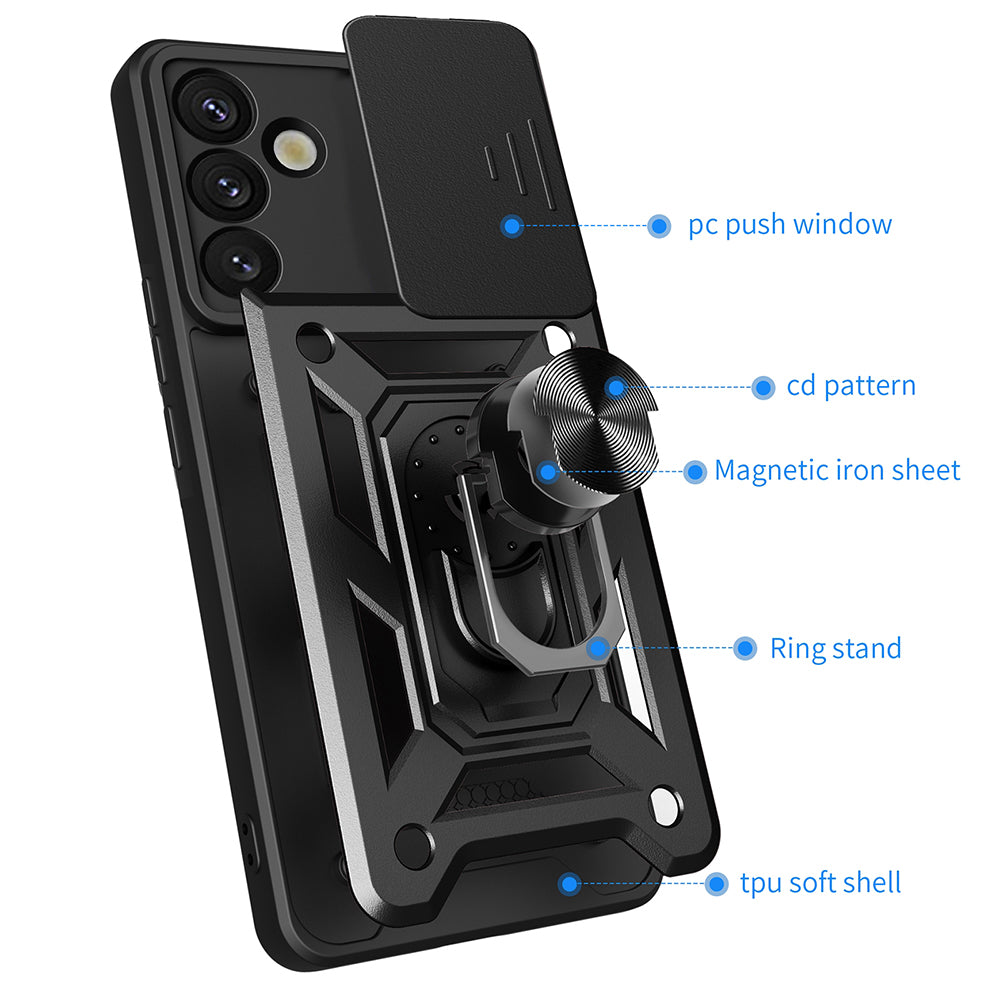 Калъф за Samsung Galaxy S25+ S936, Techsuit, CamShield, Син