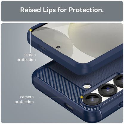 Case for Samsung Galaxy S25+ S936, Techsuit, Carbon, Blue