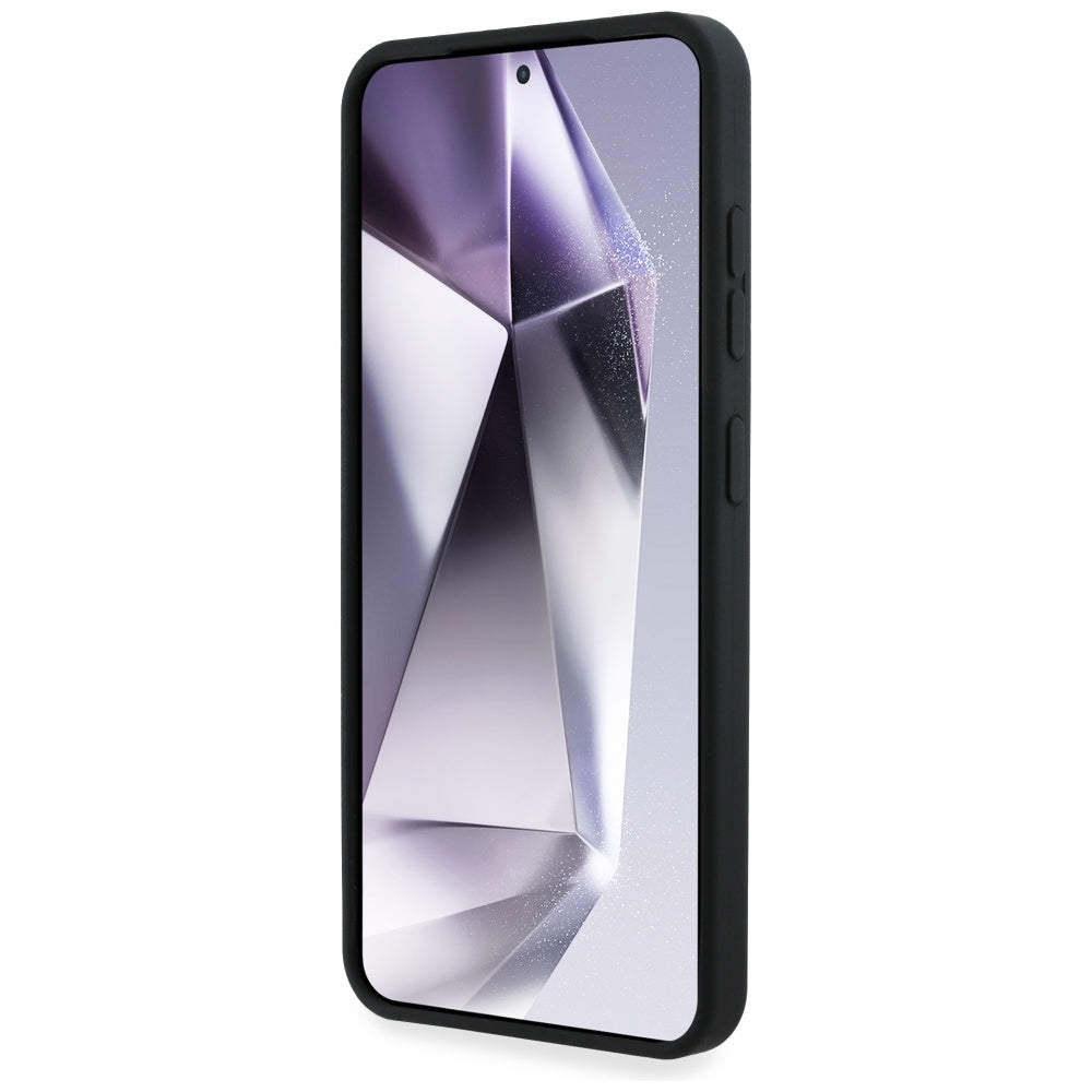 Калъф за Samsung Galaxy S25 S931, Karl Lagerfeld, Силикон с метално лого, Черен