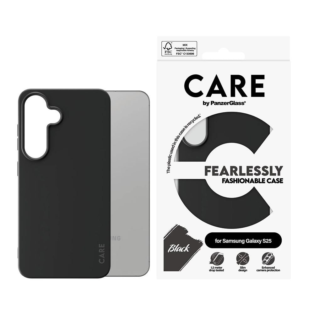 Калъф за Samsung Galaxy S25 S931, PanzerGlass, Care Fashionable, Черен
