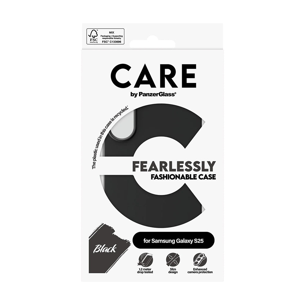 Калъф за Samsung Galaxy S25 S931, PanzerGlass, Care Fashionable, Черен