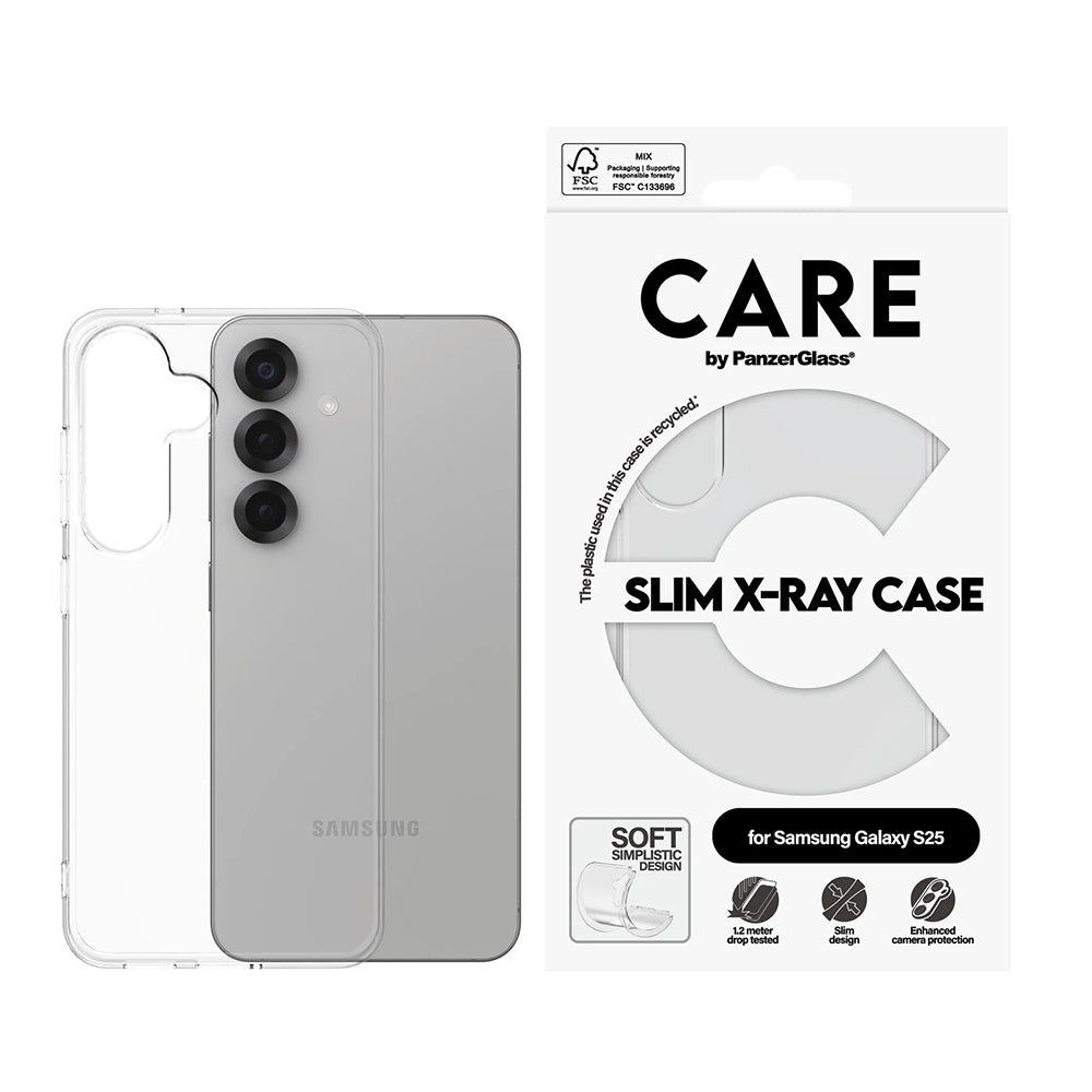 Калъф за Samsung Galaxy S25 S931, PanzerGlass, Care Fashionable, Прозрачен