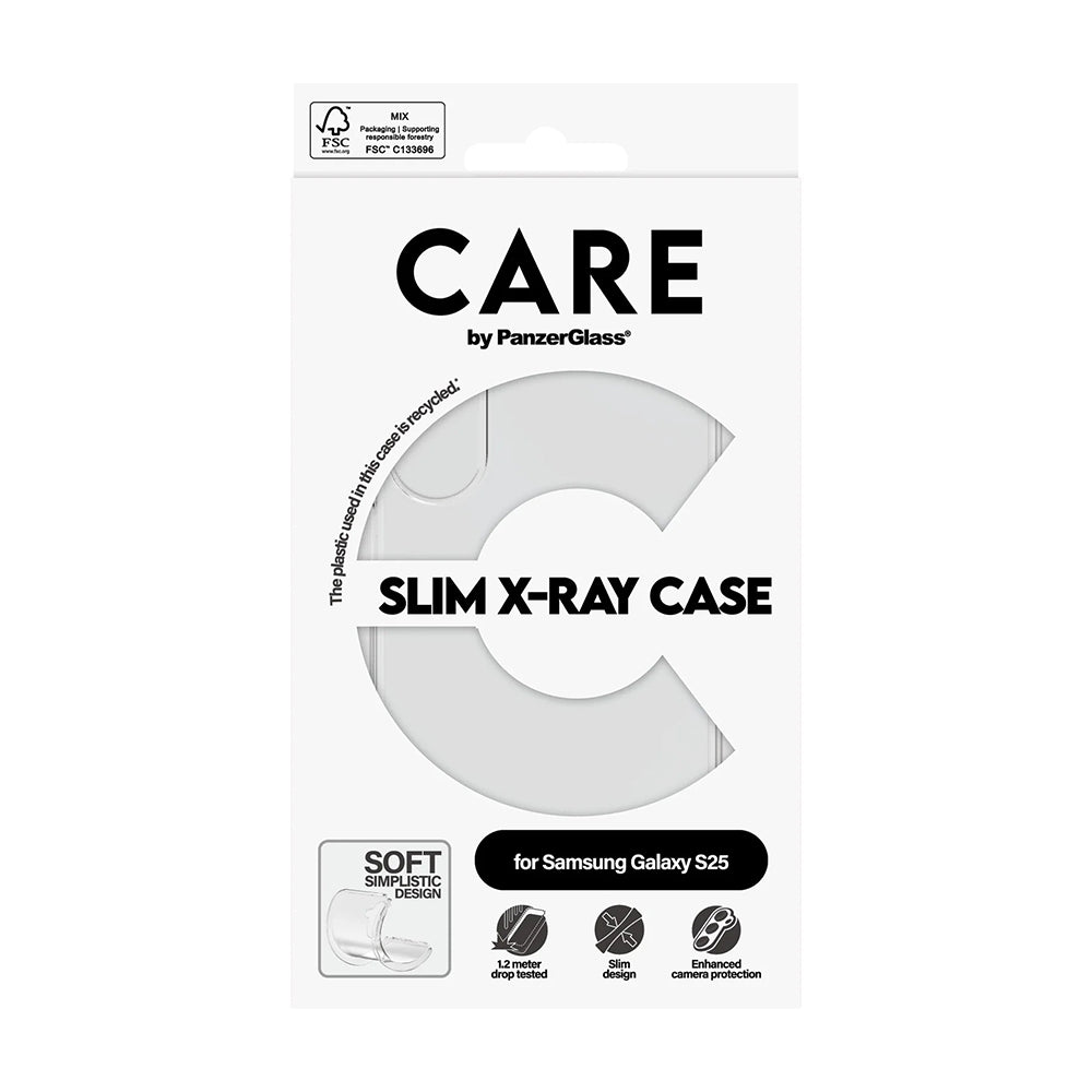 Калъф за Samsung Galaxy S25 S931, PanzerGlass, Care Fashionable, Прозрачен