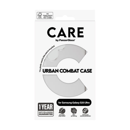 Калъф за Samsung Galaxy S25 S931, PanzerGlass, Care Urban Combat, Прозрачен