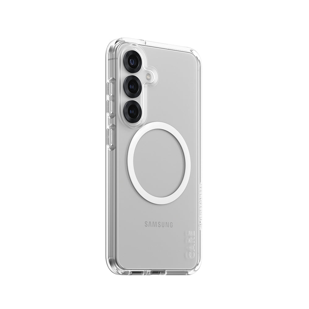 Калъф за Samsung Galaxy S25 S931, PanzerGlass, Care Urban Combat, Прозрачен Бял