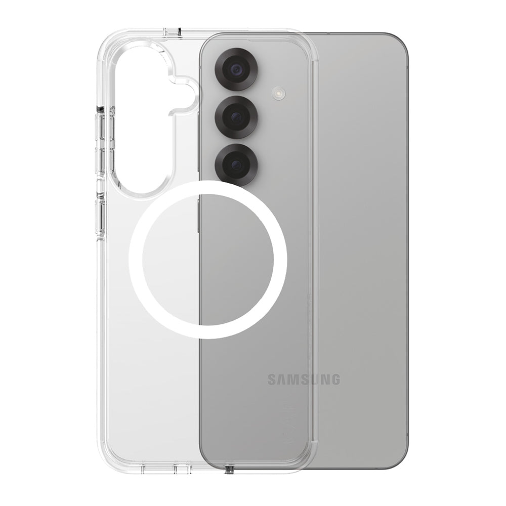 Калъф за Samsung Galaxy S25 S931, PanzerGlass, Care Urban Combat, Прозрачен Бял
