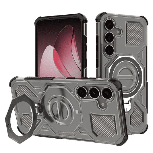 Case for Samsung Galaxy S25 S931, Techsuit, Carbon Shield Pro, Smoke