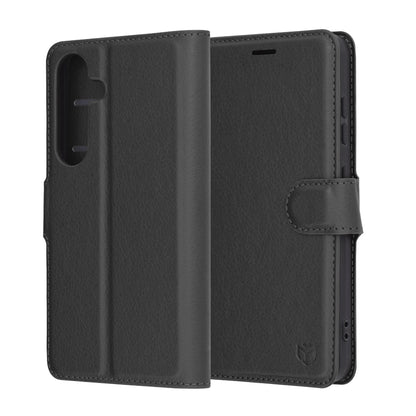 Калъф за Samsung Galaxy S25 S931, Techsuit, Leather Folio, Черен