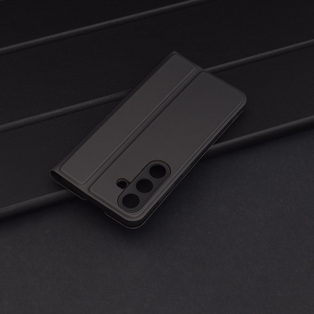 Калъф за Samsung Galaxy S25 S931, Techsuit, Magskin Book, Черен