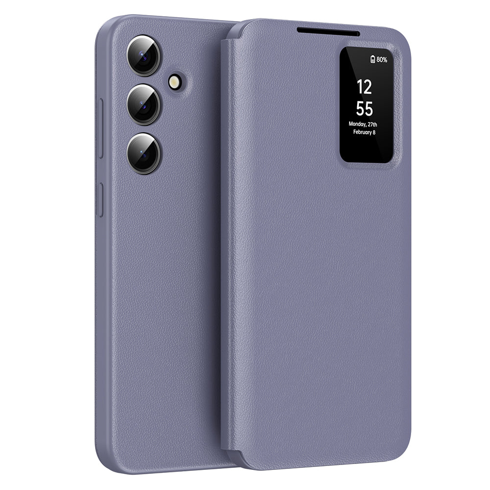 Калъф за Samsung Galaxy S25 S931, Techsuit, SmartView, Лилав