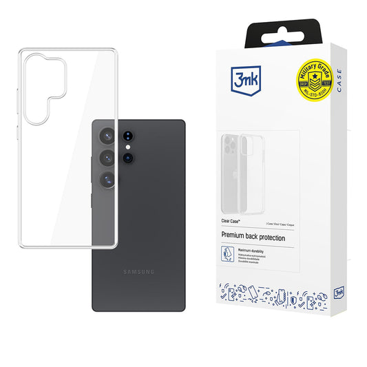 Калъф за Samsung Galaxy S25 Ultra S938, 3MK, прозрачен, прозрачен