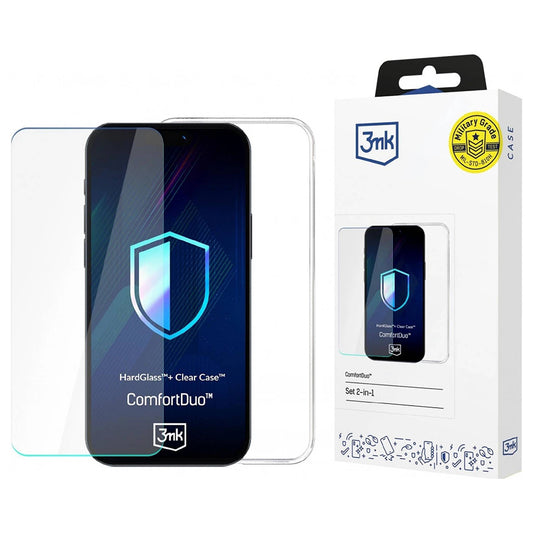 Калъф за Samsung Galaxy S25 Ultra S938, 3MK, ComfortDuo, Прозрачен