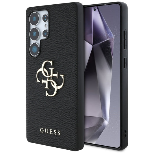 Калъф за Samsung Galaxy S25 Ultra S938, Guess, 4G Grained Big and Classic Logo, Черен