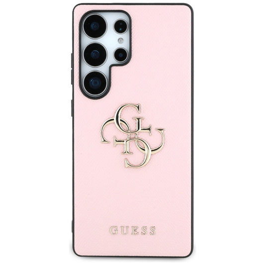 Калъф за Samsung Galaxy S25 Ultra S938, Guess, 4G Grained Big and Classic Logo, Розов